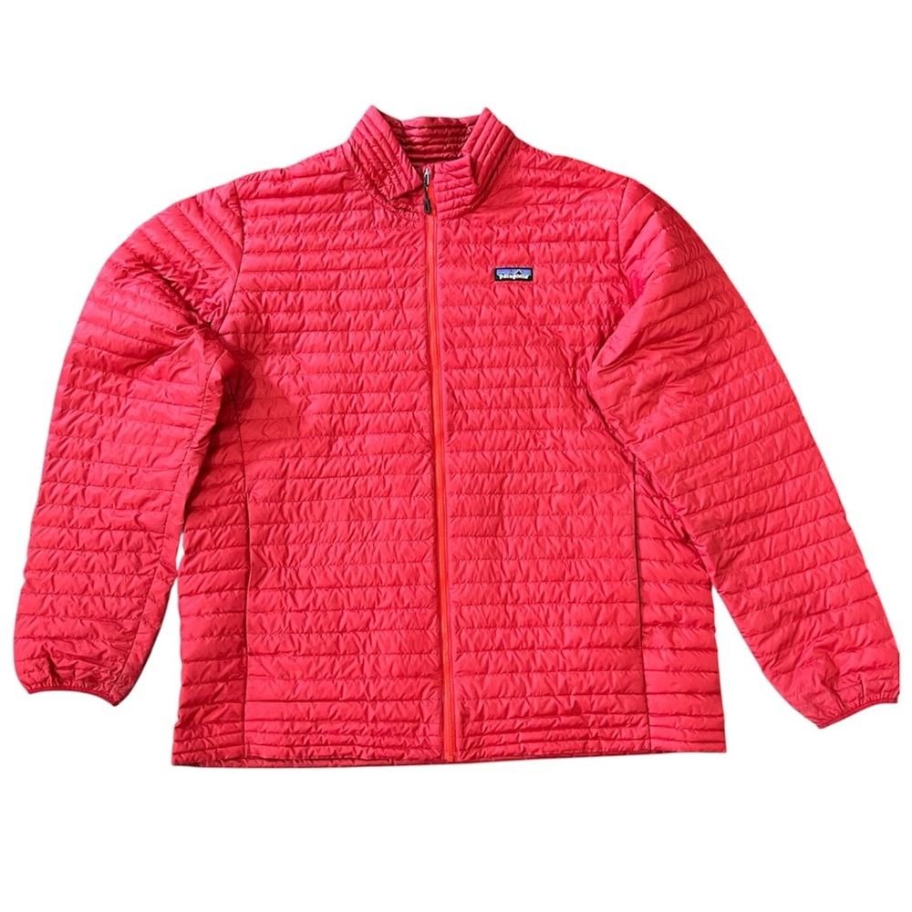 Patagonia Men’s Red Down Shirt Lightweight Puffer Jacket Size XXL